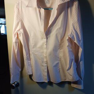 Brooks Brothers 346  Size 14 Fitted Non Iron All Cotton Button Down blouse